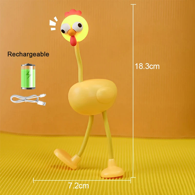 Chicken Night Light Mini Adjusting Table Lamp