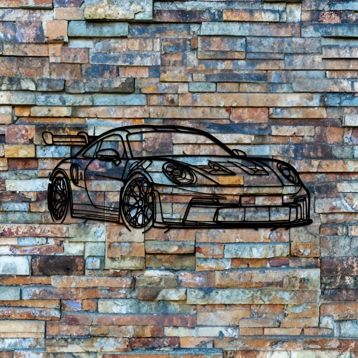 Modern Iron Home Decor Sign, Dynamic Racing Ca Decor