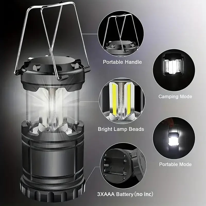 Outdoor Tent Light, Portable Lantern, Multifunctional Camp Lamp