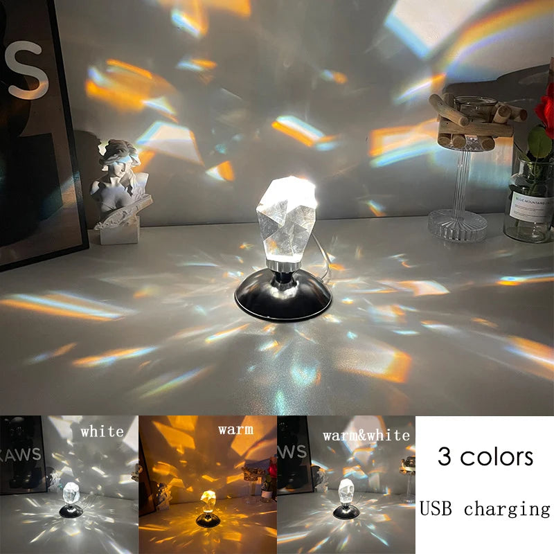 Light Shadow Artificial Diamond Lamp - Decoravibe