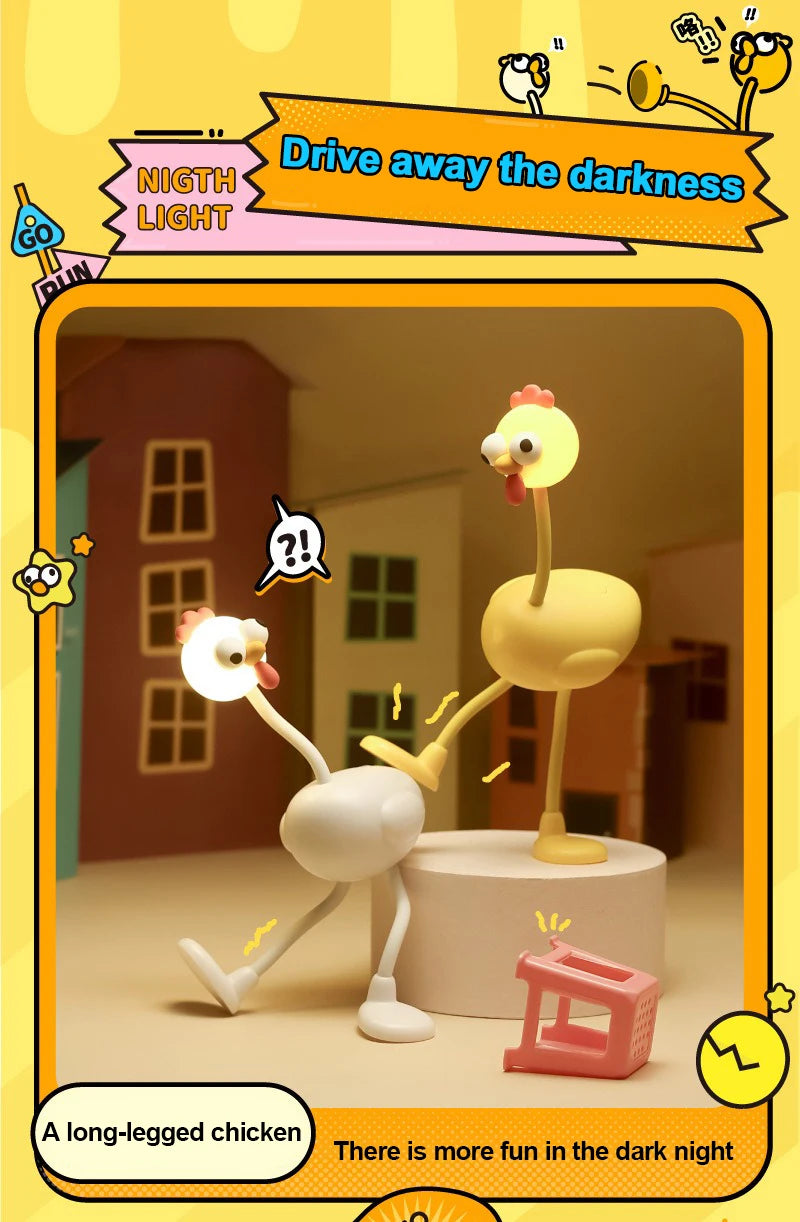 Chicken Night Light Mini Adjusting Table Lamp