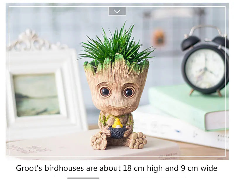 Miniature Model Office Desktop Display Cartoon Groot