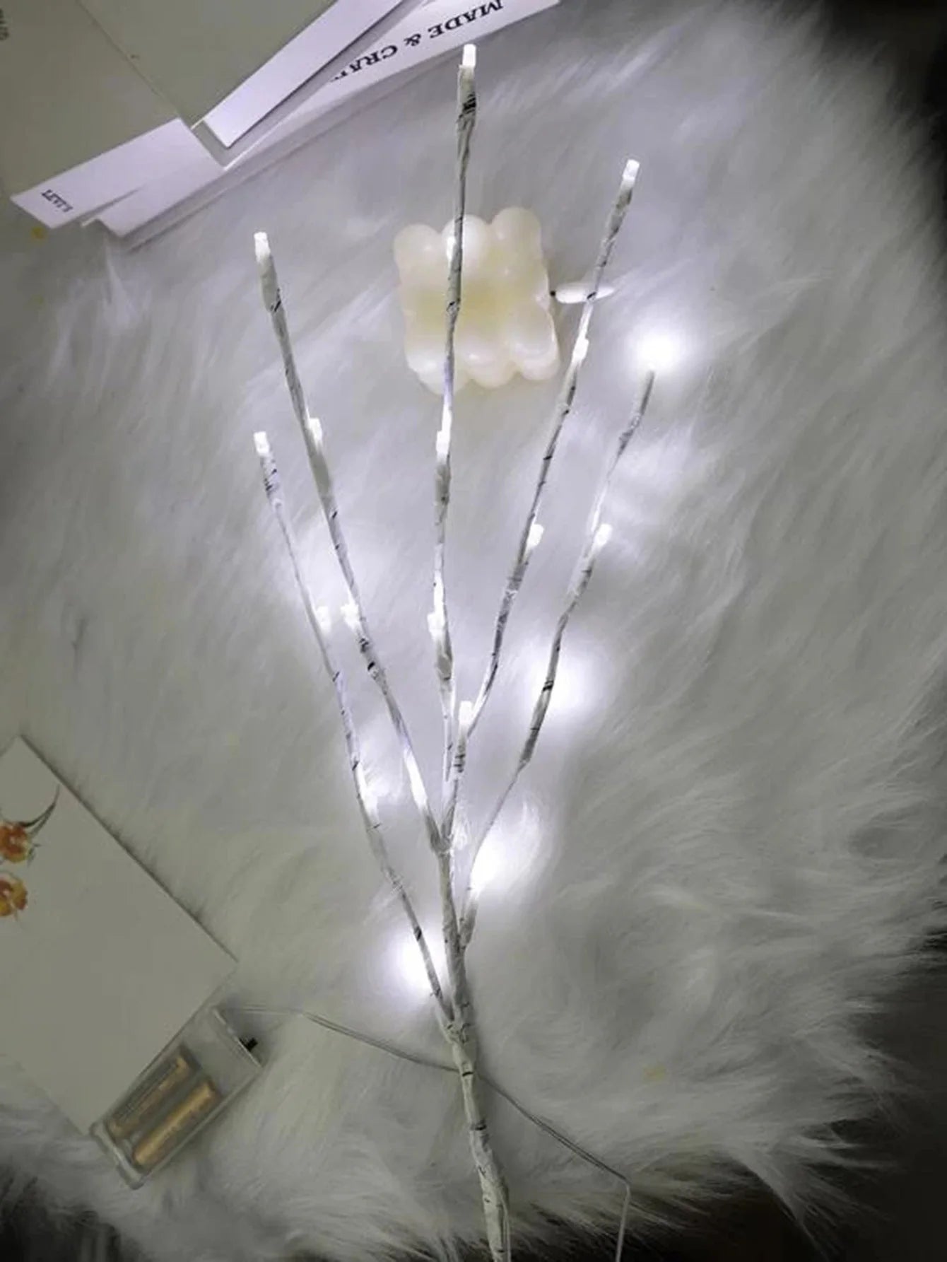 White Birch Branch Fairy LED  Lights