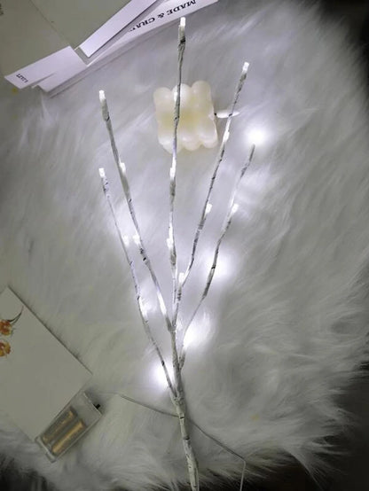 White Birch Branch Fairy LED  Lights