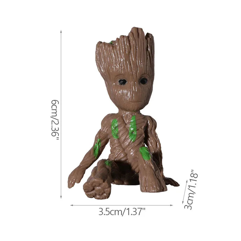 Miniature Model Office Desktop Display Cartoon Groot