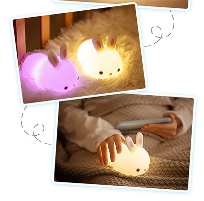 Touch Sensor RGB LED Rabbit Night Light