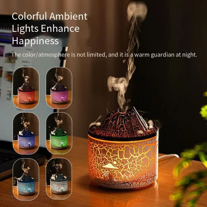 Flame Volcano Humidifier Aroma Diffuser Ultrasonic Mist