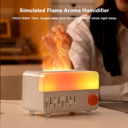 Essential Oil Diffuser With Musical Function Portable Mini Flame