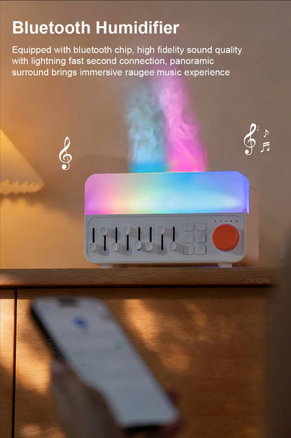 Essential Oil Diffuser With Musical Function Portable Mini Flame