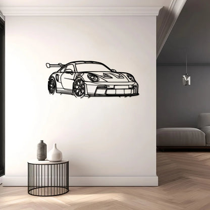 Modern Iron Home Decor Sign, Dynamic Racing Ca Decor