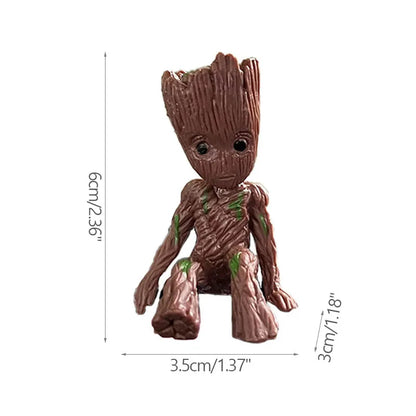 Miniature Model Office Desktop Display Cartoon Groot