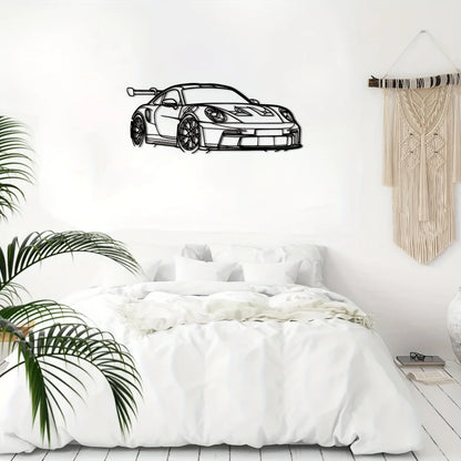 Modern Iron Home Decor Sign, Dynamic Racing Ca Decor