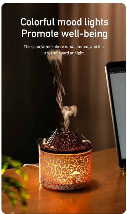 Flame Volcano Humidifier Aroma Diffuser Ultrasonic Mist