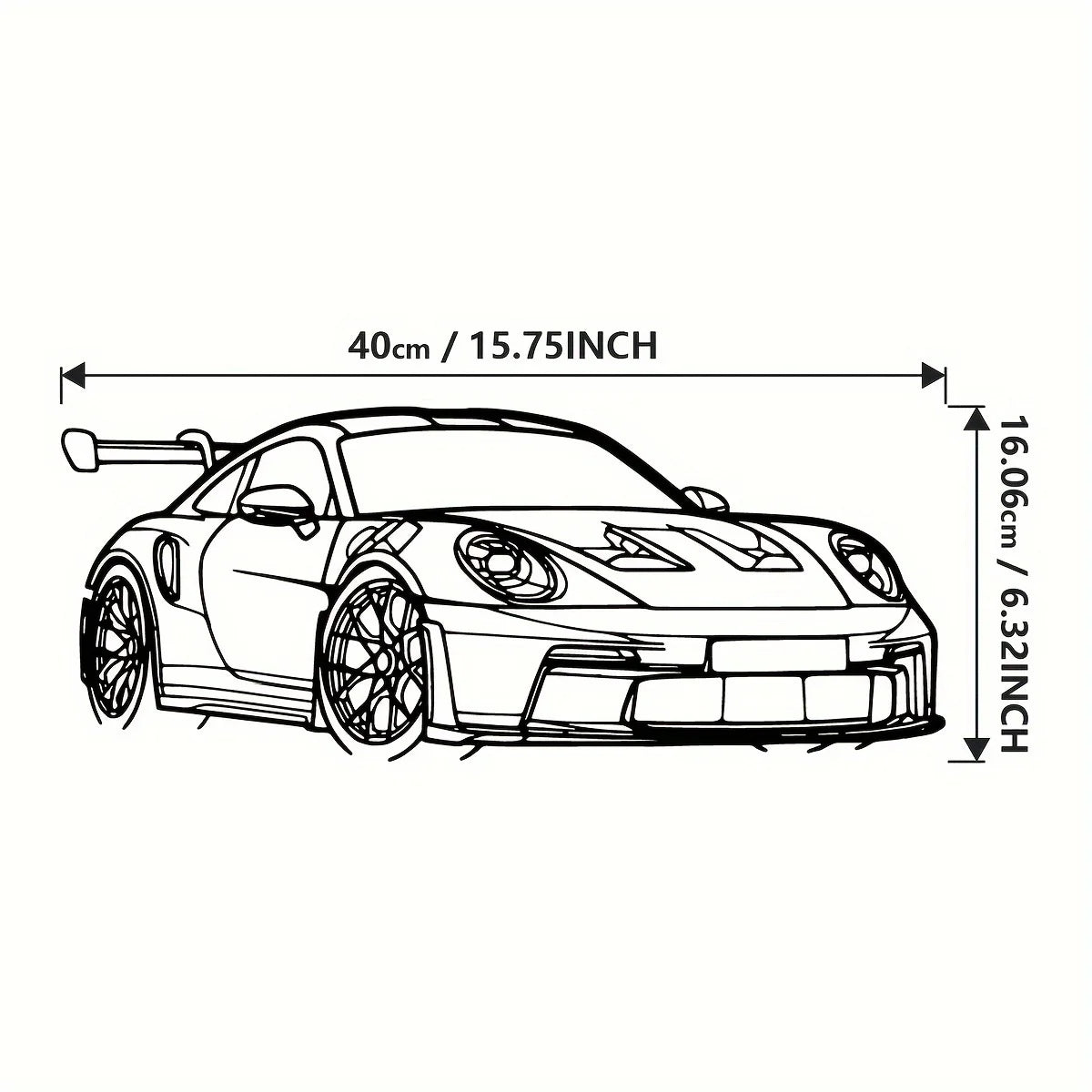Modern Iron Home Decor Sign, Dynamic Racing Ca Decor