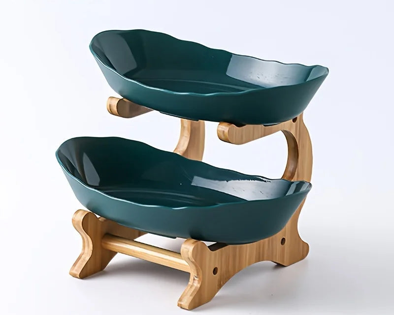 2/3 Layer Fruit Plate Home Living Room Plastic Snack Dish