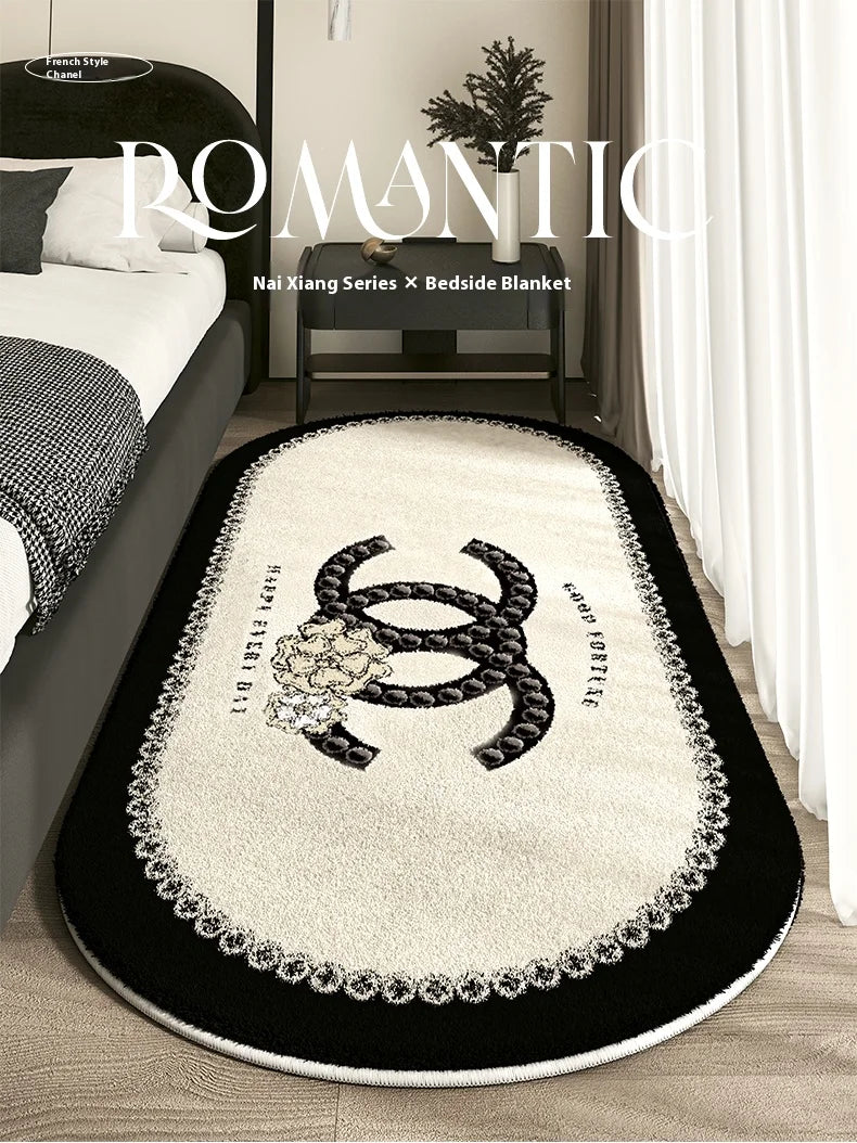 Cashmere Imitated French Small Fragrance Bed Rug