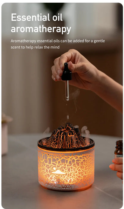 Flame Volcano Humidifier Aroma Diffuser Ultrasonic Mist