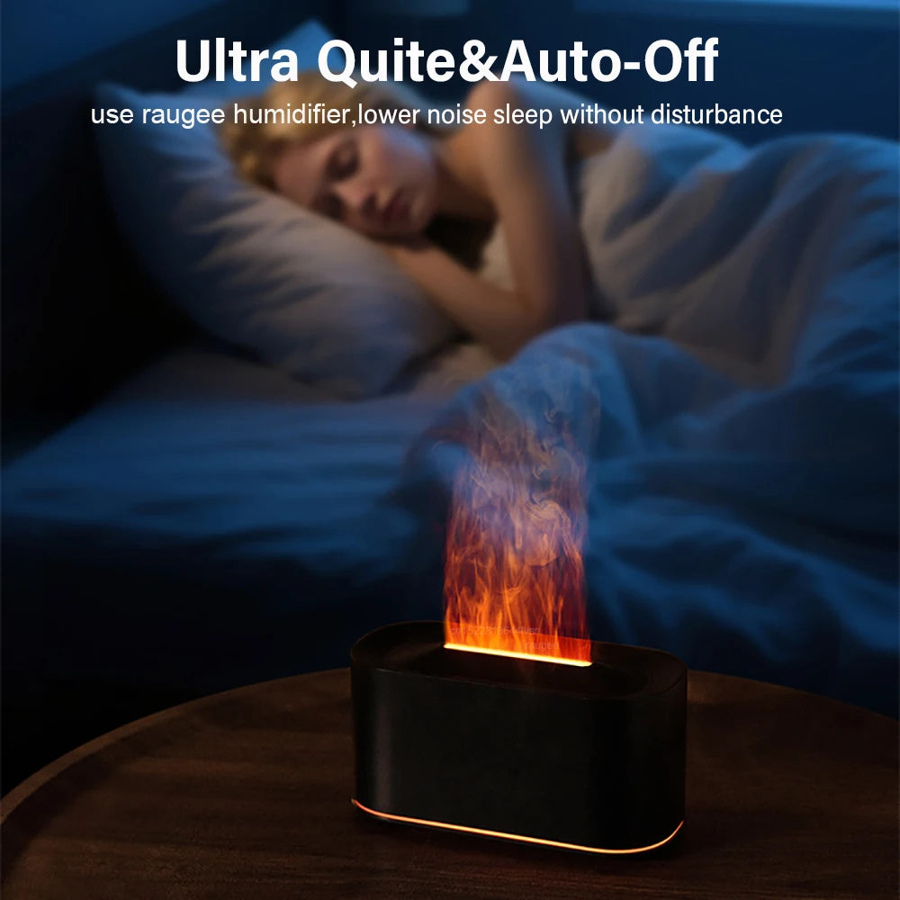 Humidifier USB Desktop Flame Humidifier for Home Mini Air Humidifier