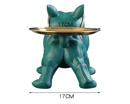 Home Decor Bulldog Figurine Dog Statue Key Storage Box