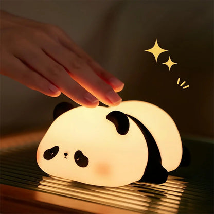 LED Light Panda Cartoon Animals Silicone Lamp