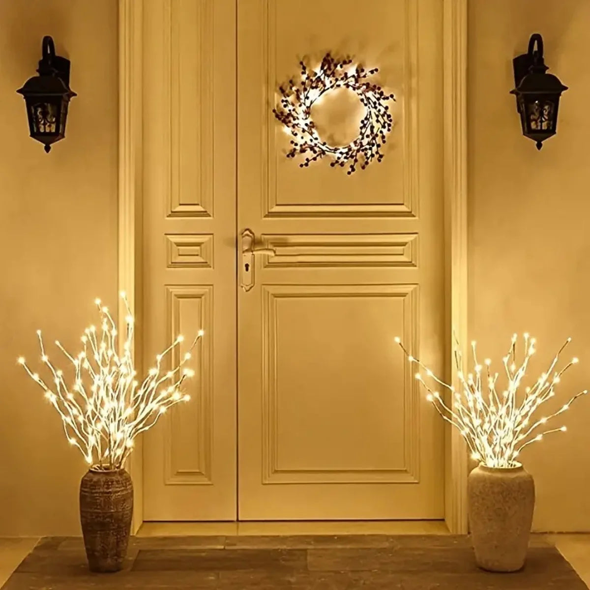 White Birch Branch Fairy LED  Lights
