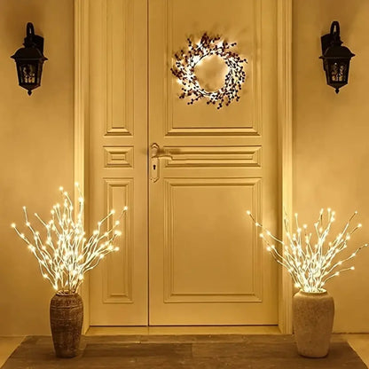 White Birch Branch Fairy LED  Lights