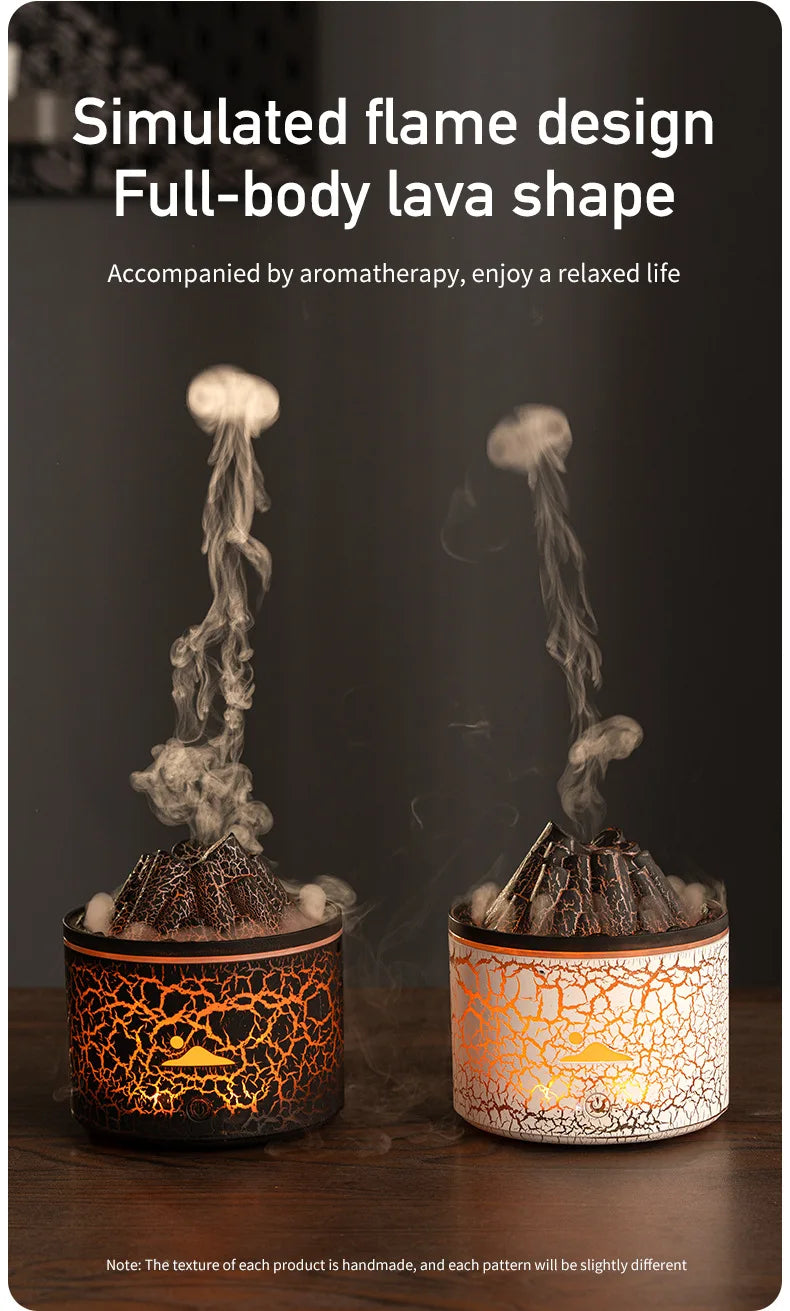 Flame Volcano Humidifier Aroma Diffuser Ultrasonic Mist