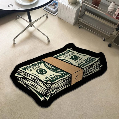 Trendy Printed US Dollar Note  Unique Design Floor Mat