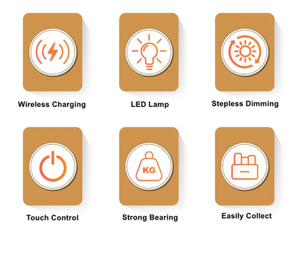 Novelty Floating Levitating Glow Wireless Charging Lamp