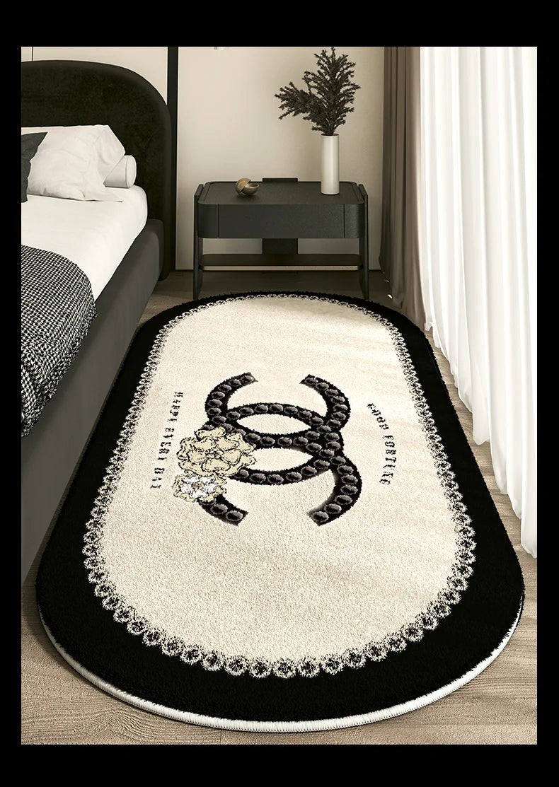 Cashmere Imitated French Small Fragrance Bed Rug