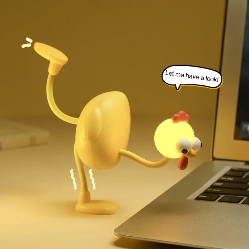 Chicken Night Light Mini Adjusting Table Lamp