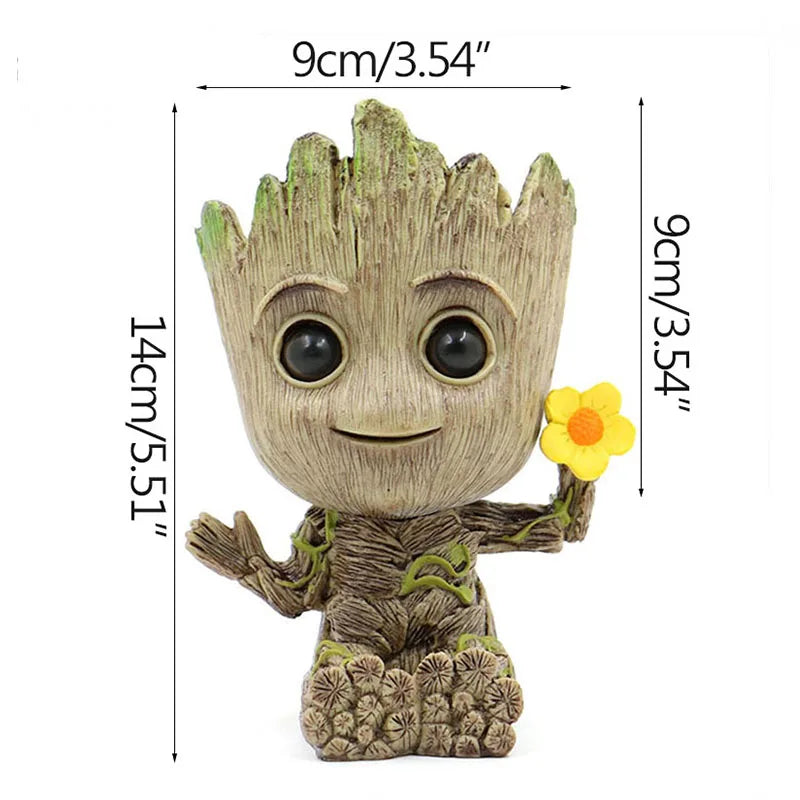 Miniature Model Office Desktop Display Cartoon Groot