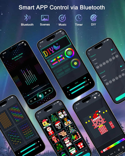 RGB Curtain Smart String Fairy Lights