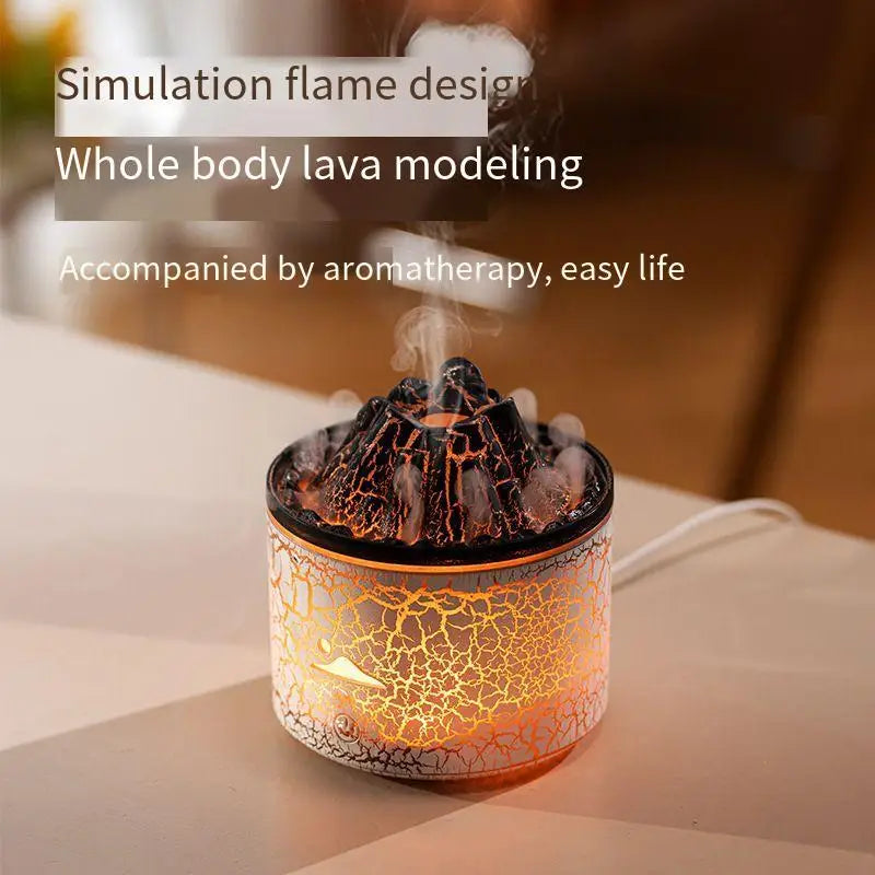 Flame Volcano Humidifier Aroma Diffuser Ultrasonic Mist