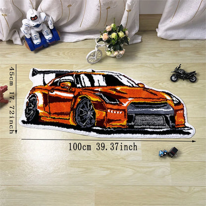 Racing Car Carpet - Soft And Comfortable