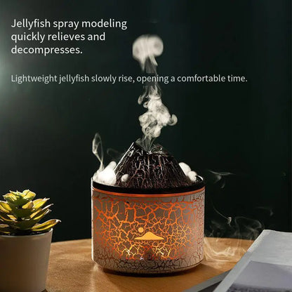 Flame Volcano Humidifier Aroma Diffuser Ultrasonic Mist