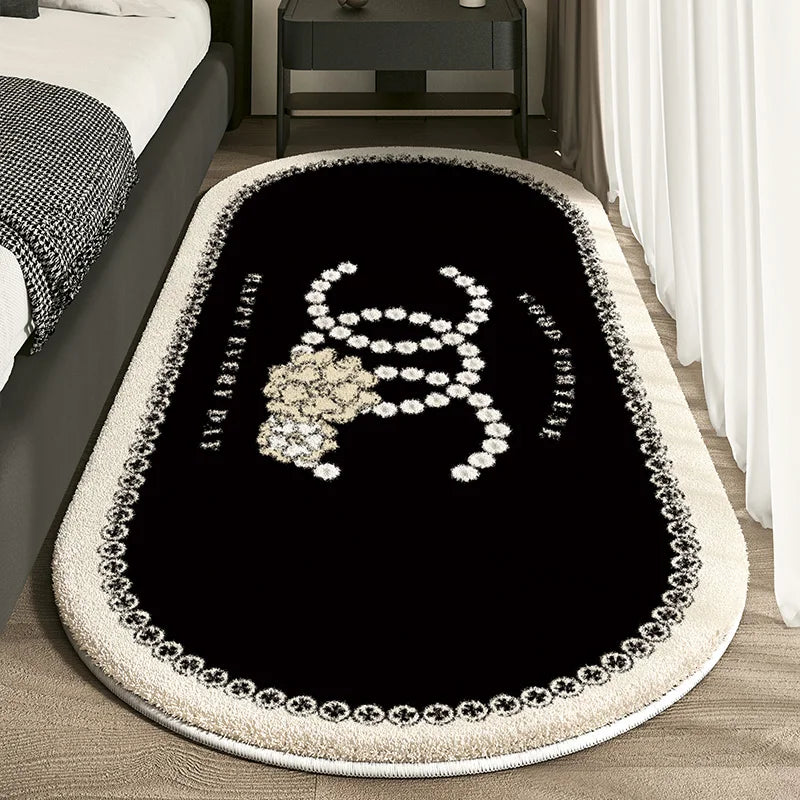 Cashmere Imitated French Small Fragrance Bed Rug