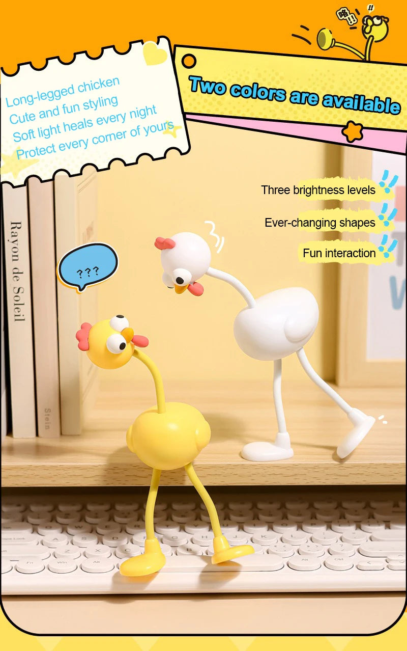Chicken Night Light Mini Adjusting Table Lamp