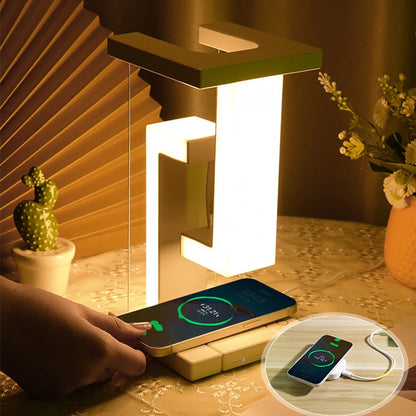Novelty Floating Levitating Glow Wireless Charging Lamp