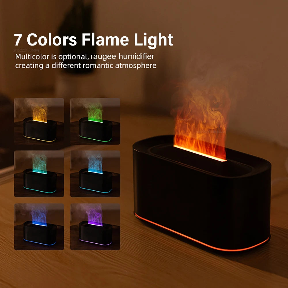 Humidifier USB Desktop Flame Humidifier for Home Mini Air Humidifier
