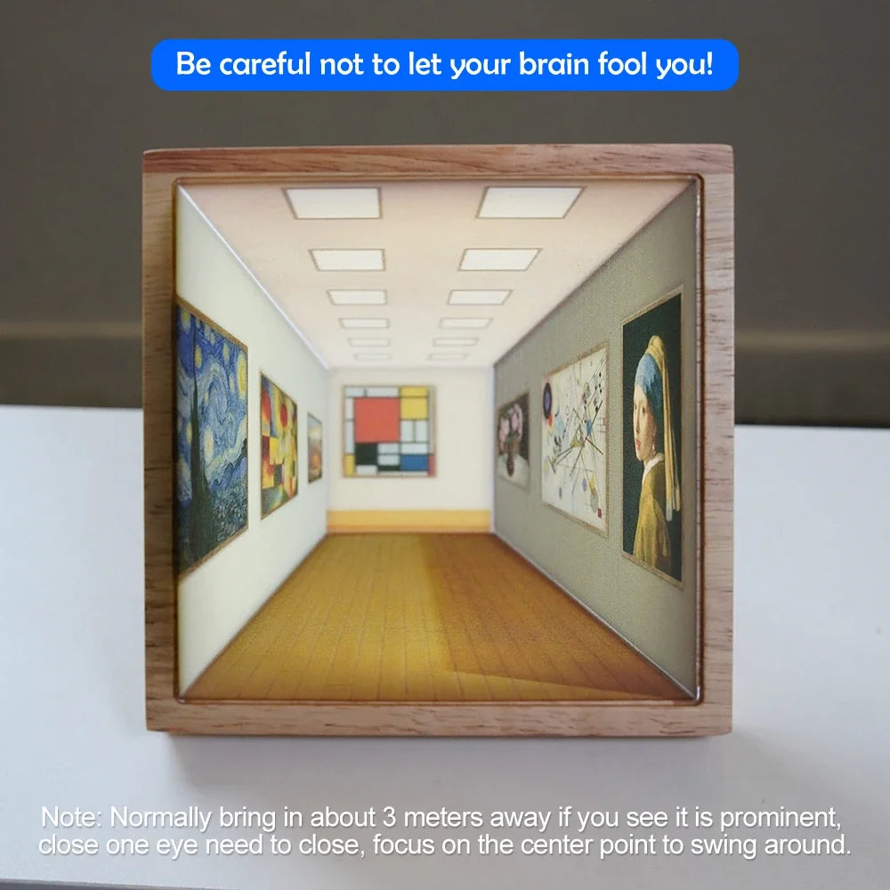 3D Naked Eye Vision Night Light Wall Lamp