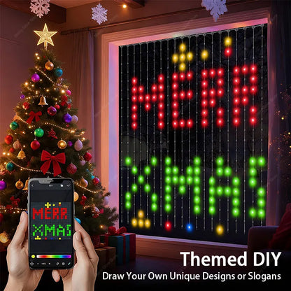 RGB Curtain Smart String Fairy Lights