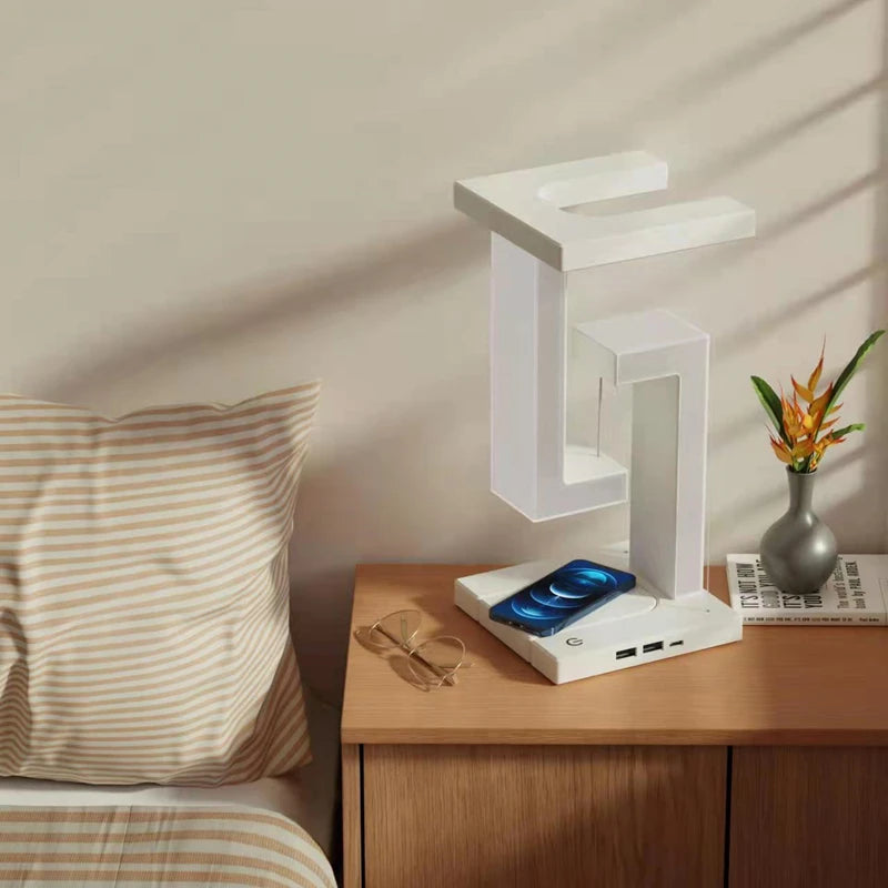 Novelty Floating Levitating Glow Wireless Charging Lamp