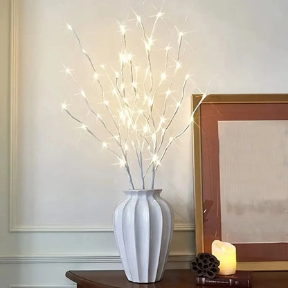 White Birch Branch Fairy LED  Lights