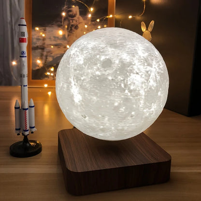 Levitating Moon Magnetic Floating Night Table 3D LED Lamp