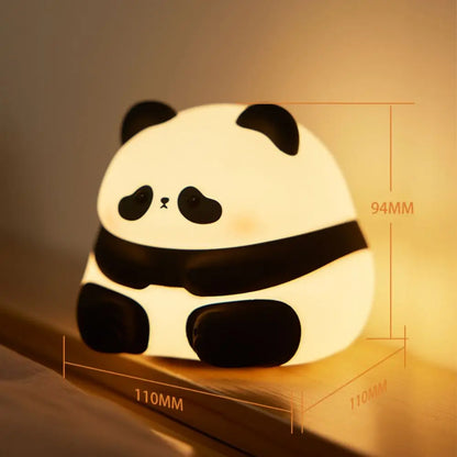 LED Light Panda Cartoon Animals Silicone Lamp