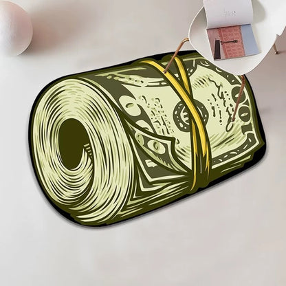 Trendy Printed US Dollar Note  Unique Design Floor Mat