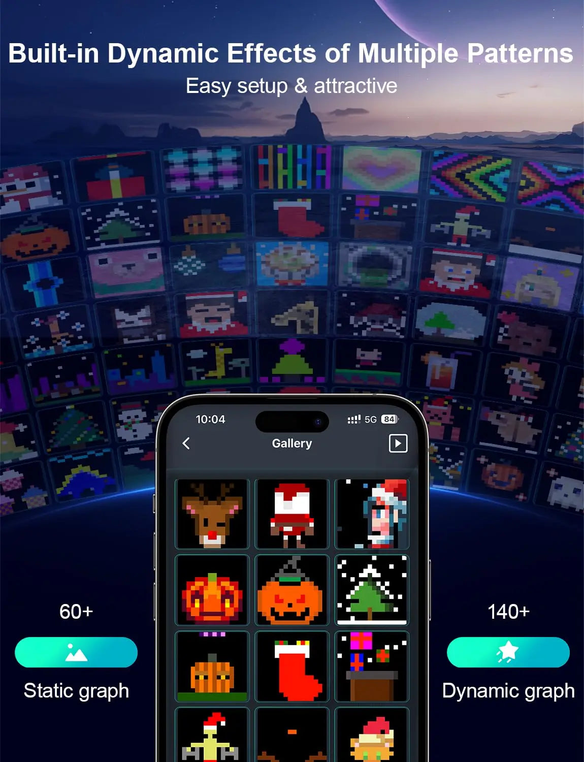RGB Curtain Smart String Fairy Lights