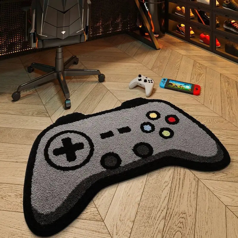Absorbent floor mat creative gamepad carpet non-slip mat