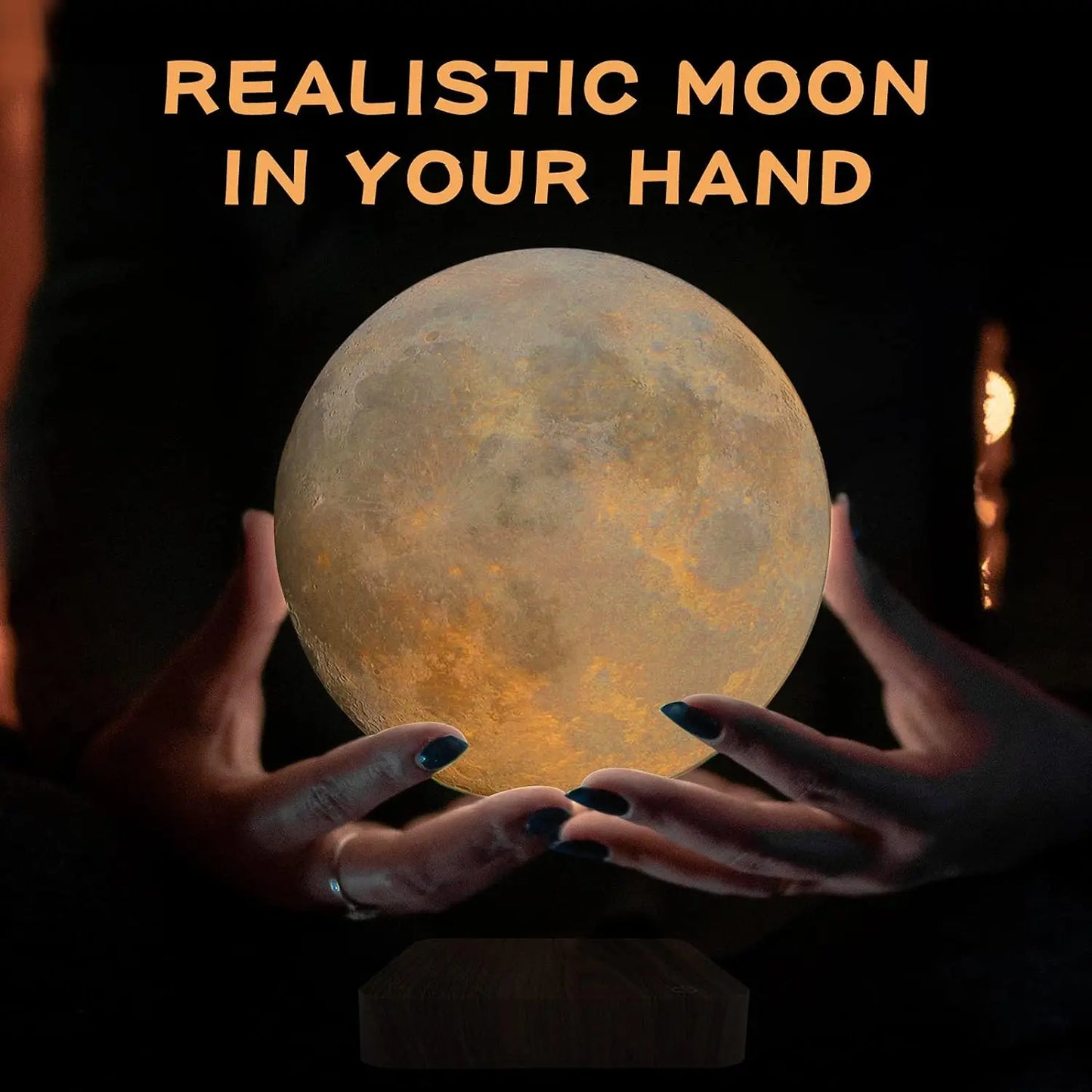Levitating Moon Magnetic Floating Night Table 3D LED Lamp